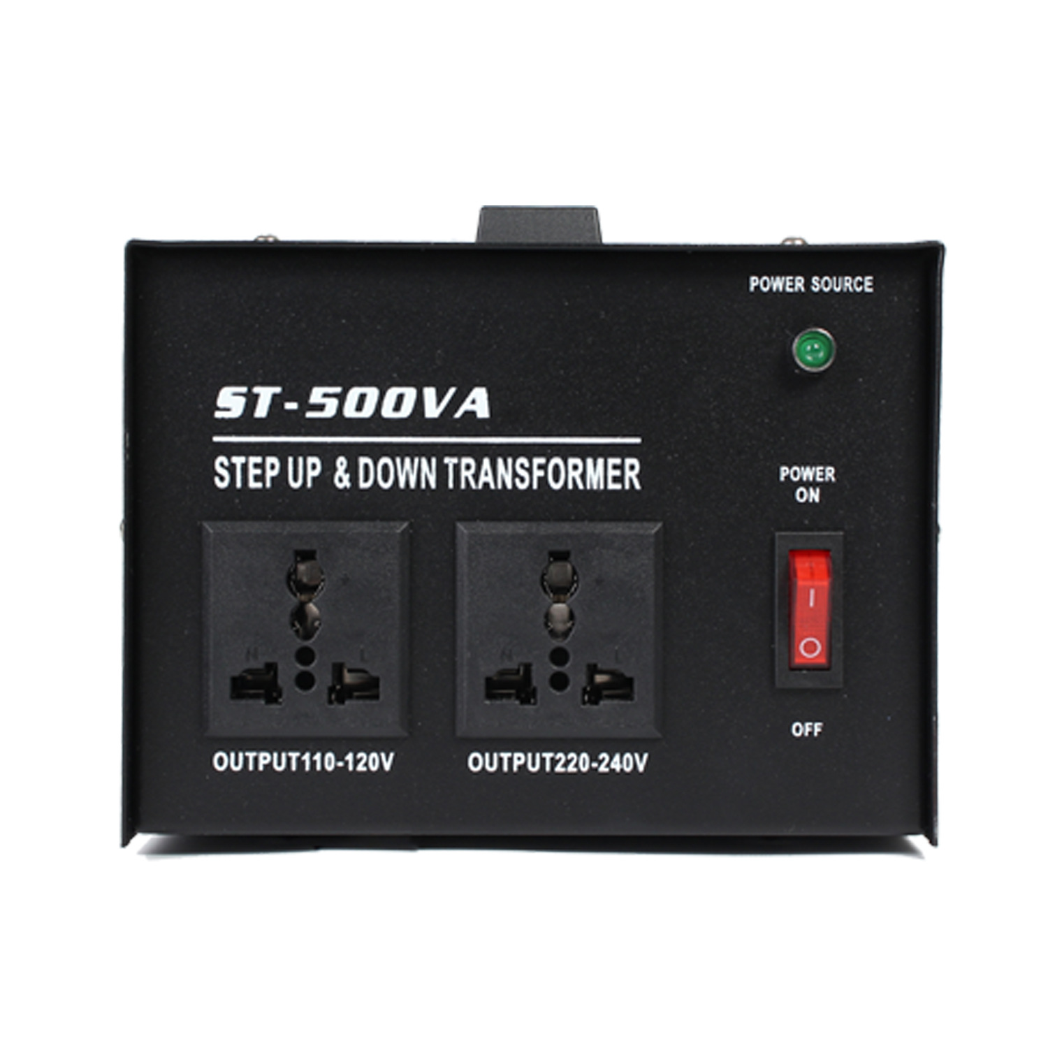 전원 코드 플러그가 ST-500VA 점에 유의하십시오