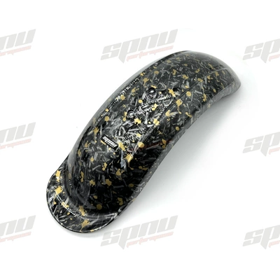 Core electric vehicle | Electric vehicle fender - sp5-backbone-single-board-with-carbon-fiber-and-gold-flower-pattern