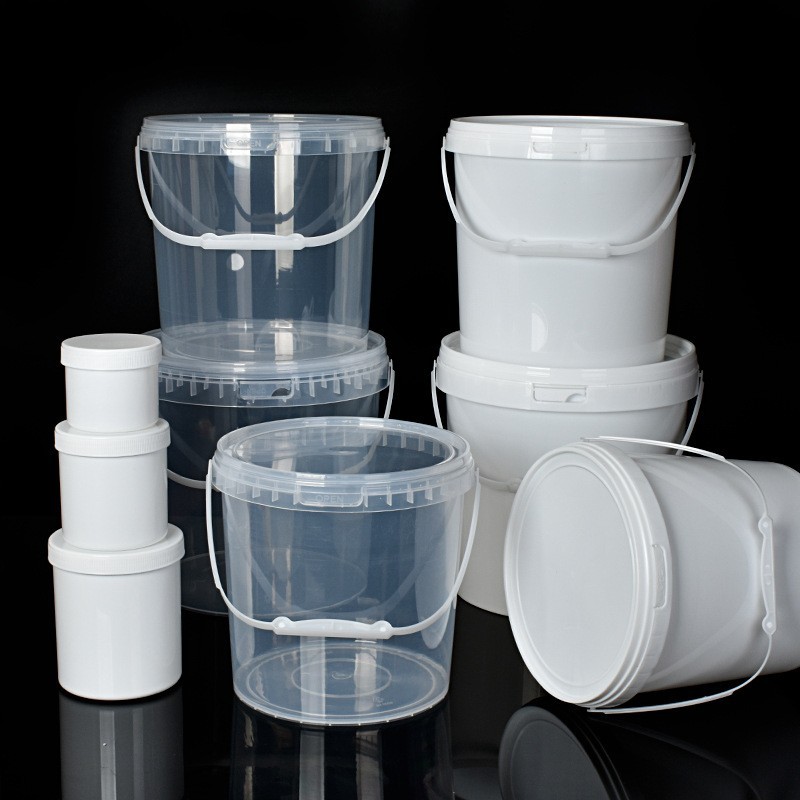 6升加厚手提食品级小龙虾打包桶压盖桶乳胶漆化工塑料桶厂家批发
