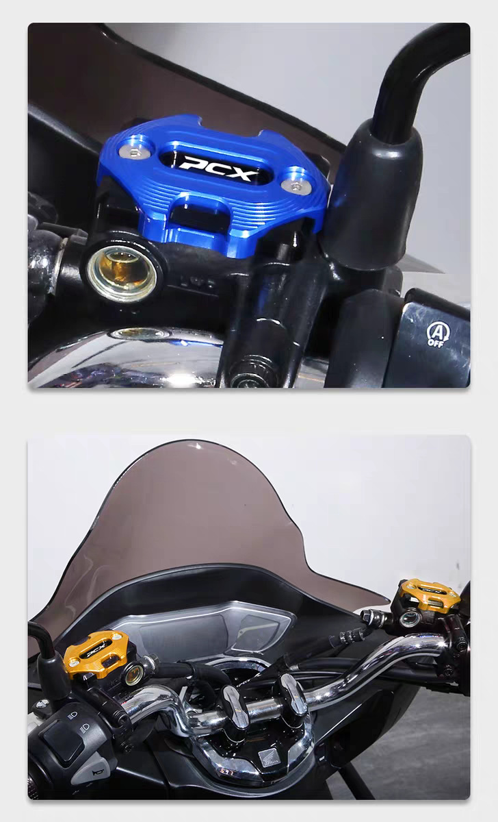 Suitable for Honda Pcx150/160/125 Motorcycle Modified Cnc Aluminum Alloy Disc Brake Upper Pump Cover Oil Pot Cover