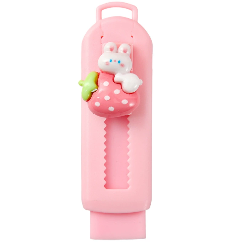Cartoon Eraser Set — Multi-design Push‑Pull & Novelty Erasers, School Stationery Pack