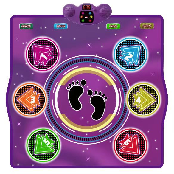 Manta de boxeo de música explosiva transfronteriza Manta de baile para niños de gran venta Manta de música para niños Bluetooth Manta de baile de pronunciación luminosa