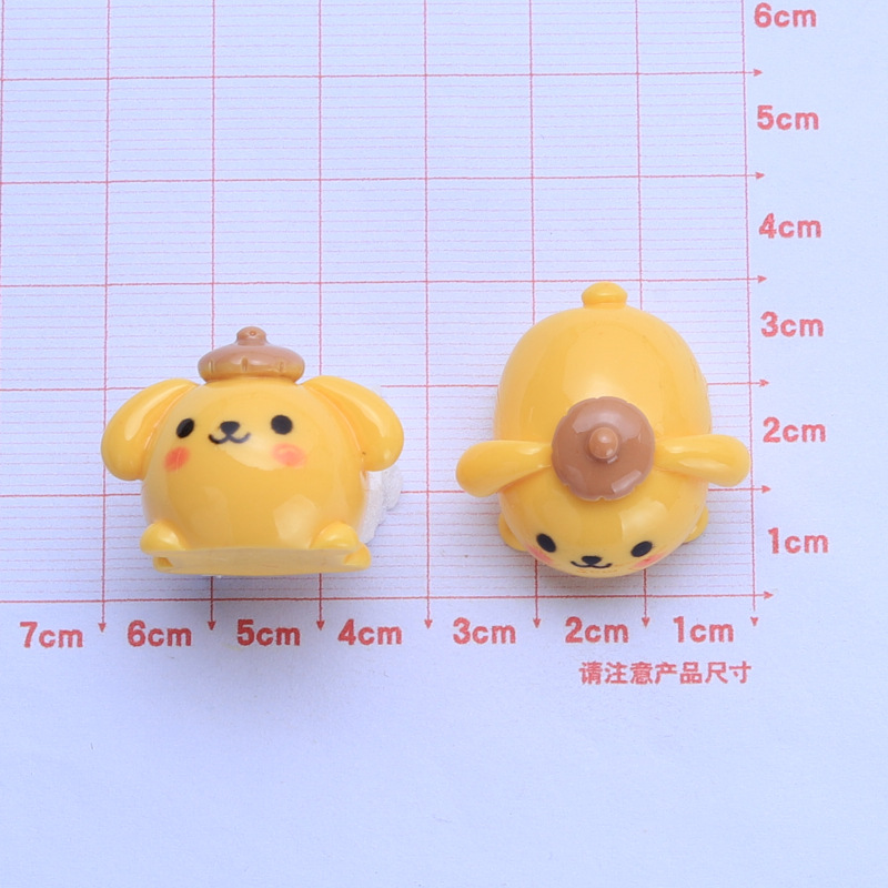 Mentir pequeño animal superficie brillante Nueva joyería de DIY refrigerador etiqueta engomada de la taza de agua accesorios de resina de material de joyería