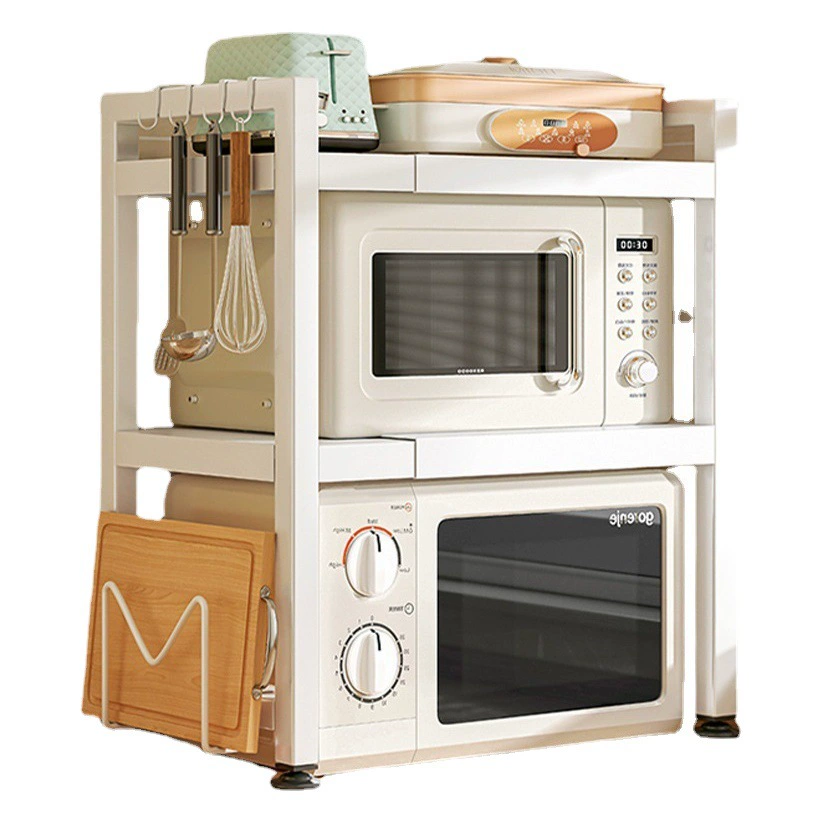 Выдвижная кухонная многофункциональная стойка для микроволновой печи Стеллаж для хранения Бытовая столешница Кронштейн для рисоварки Стеллаж для хранения духовки