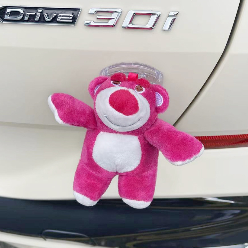 Rose Red Dirty Bear [Car, Electric Vehicle] Pendant