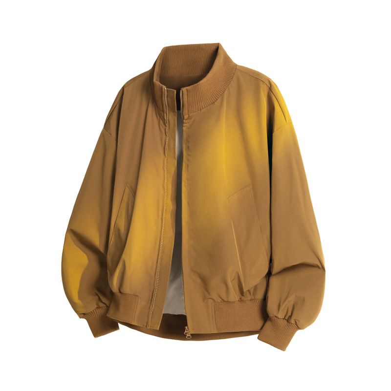 American Retro Pilot Jacket For Men, Spring And Autumn Sports Minimalist Style, Loose Casual Cleanfit Top Coat_voghion.com