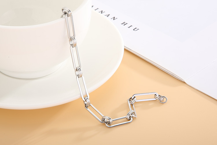 304 Stainless Steel Material Wholesale Jewelry Fashion Geometric 304 Stainless Steel No Inlaid Bracelets
