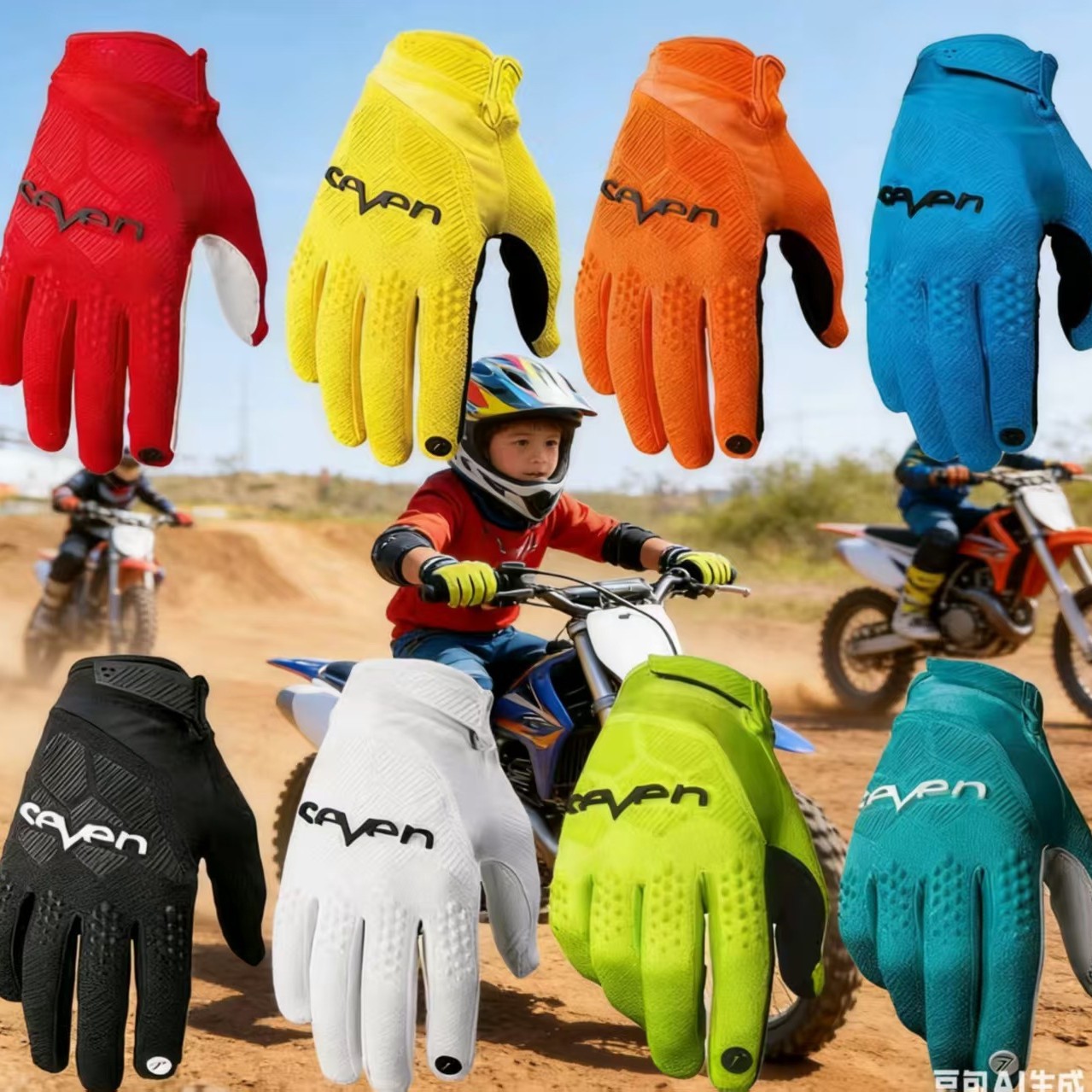 Children's breathable demi-season gloves for men and women for gym
