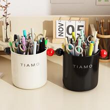 笔筒桌面文具收纳筒学生教室书桌办公室大容量创意多功能收纳盒子