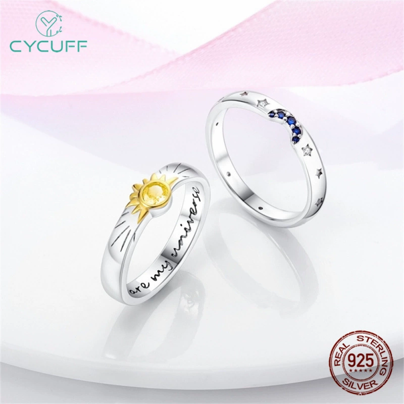 CYCUFF оригинал, настоящее серебро 925, цветная галактика, унисекс