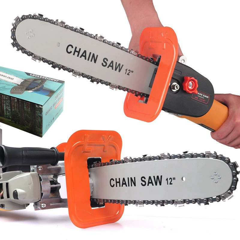 Угловая шлифовальная машина Модифицированная бензопила Маленькая многофункциональная ручная резка Деревообрабатывающая Угловая шлифовальная машина Цепная пила