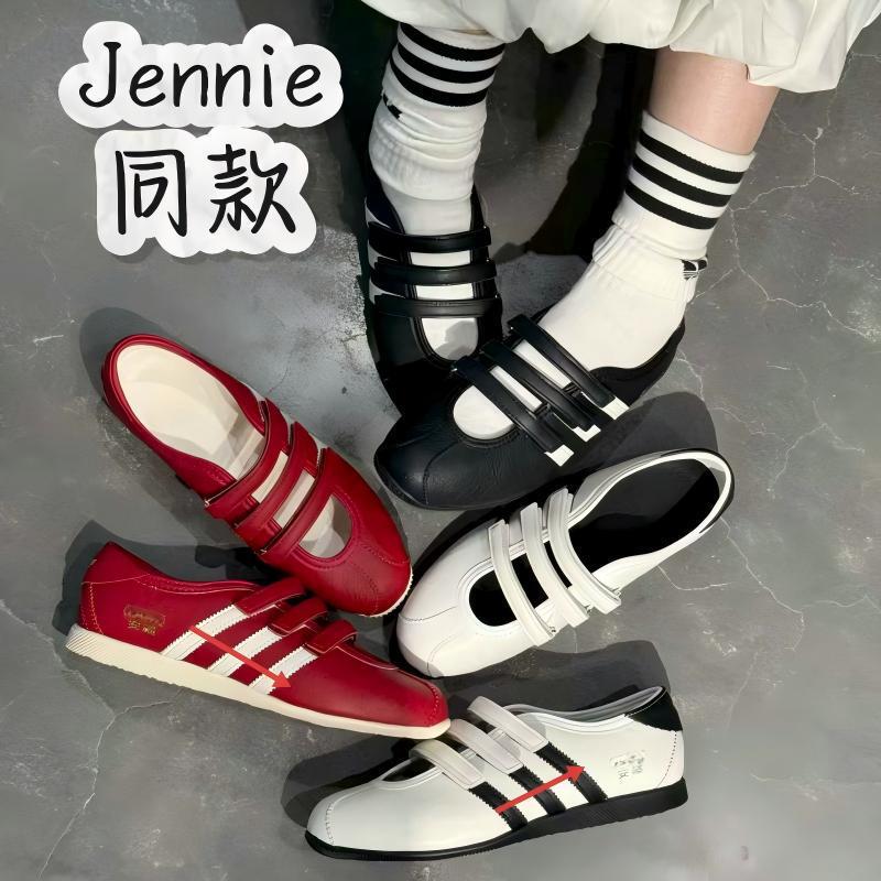 Foreign Trade Ad Classic Originals Anfu Mary Jane Sneakers with Velcro Rubber Sole Ballet Shoes for Women Korea Foreign Trade Ad Classic Originals Anfu Mary Jane Sneakers with Velcro Rubber Sole Ballet Shoes for Women Korea