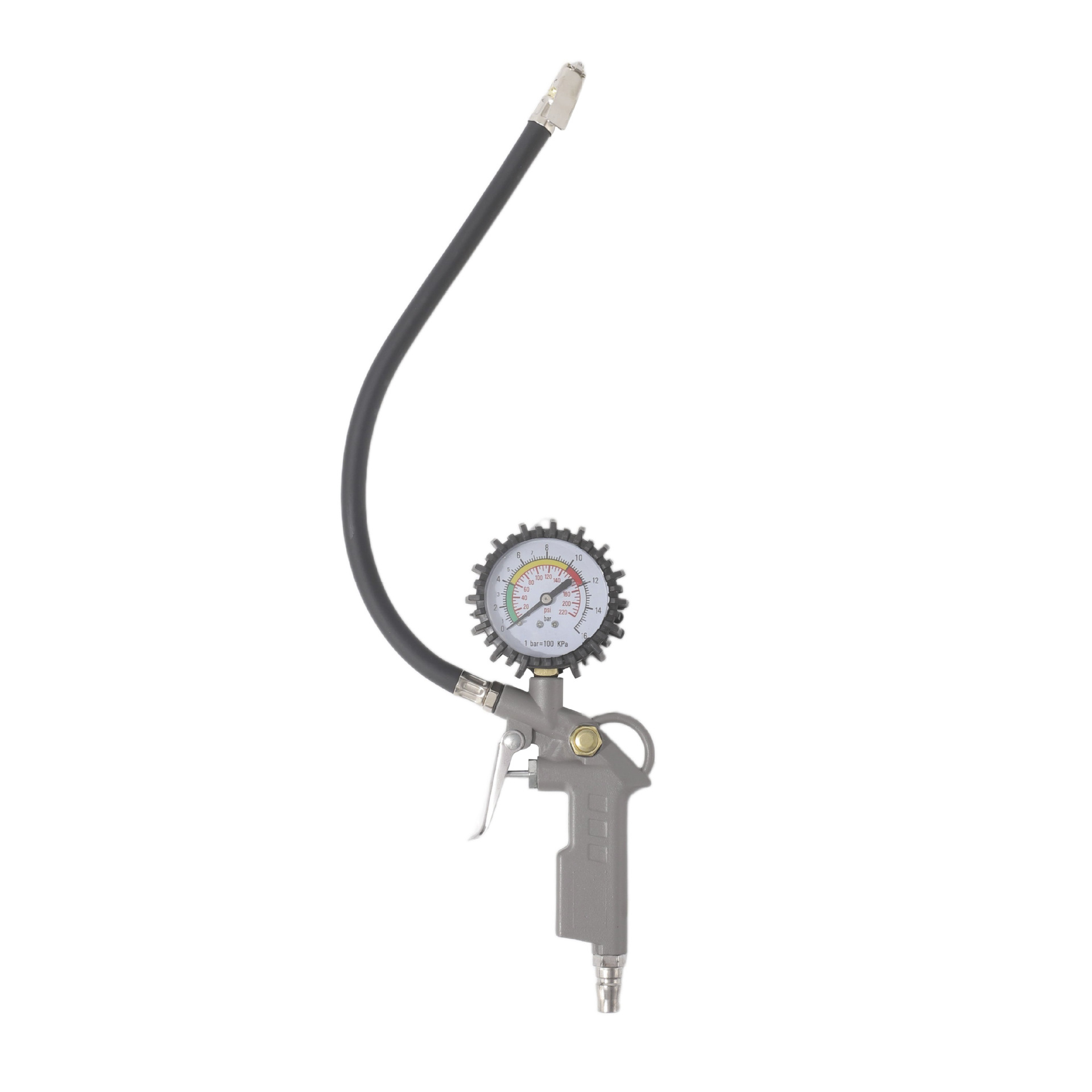 New high-precision tire pressure gauge, digital display pressure measuring instrument for car tires, oil-immersed tire pressure gauge, air inflating gauge