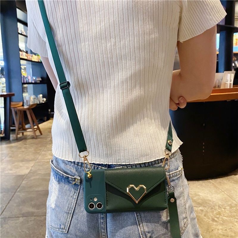 Suitable for Apple 17 Mobile Phone Case, Coin Purse, All-In-One iPhone 16 Crossbody, Strap 12 Promax Lanyard Back