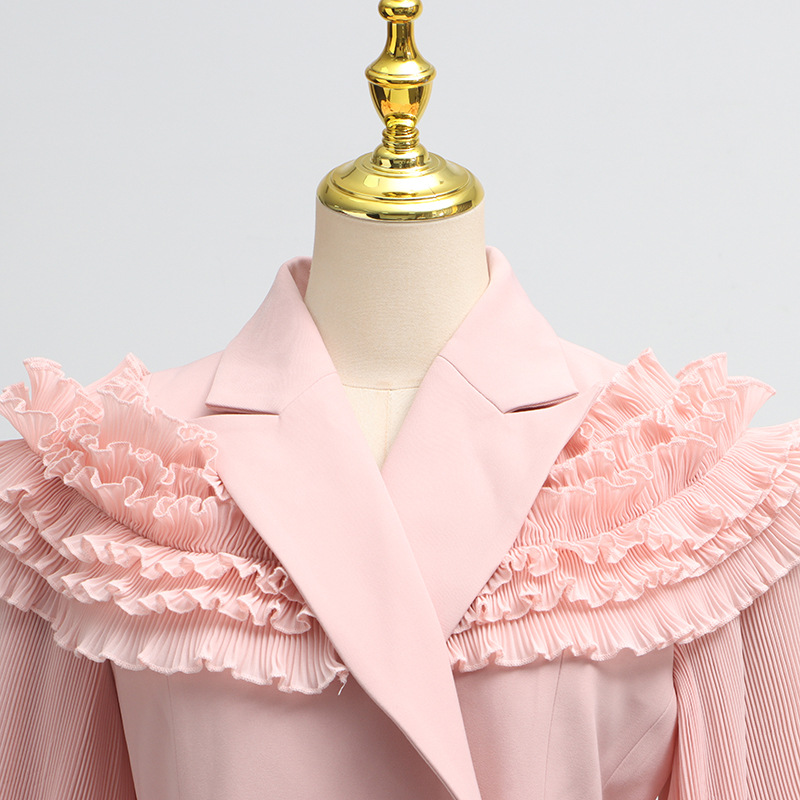 Elegantes Blumen-blusen- Und Rock-set Mit Spitze Für Damen_voghion.com