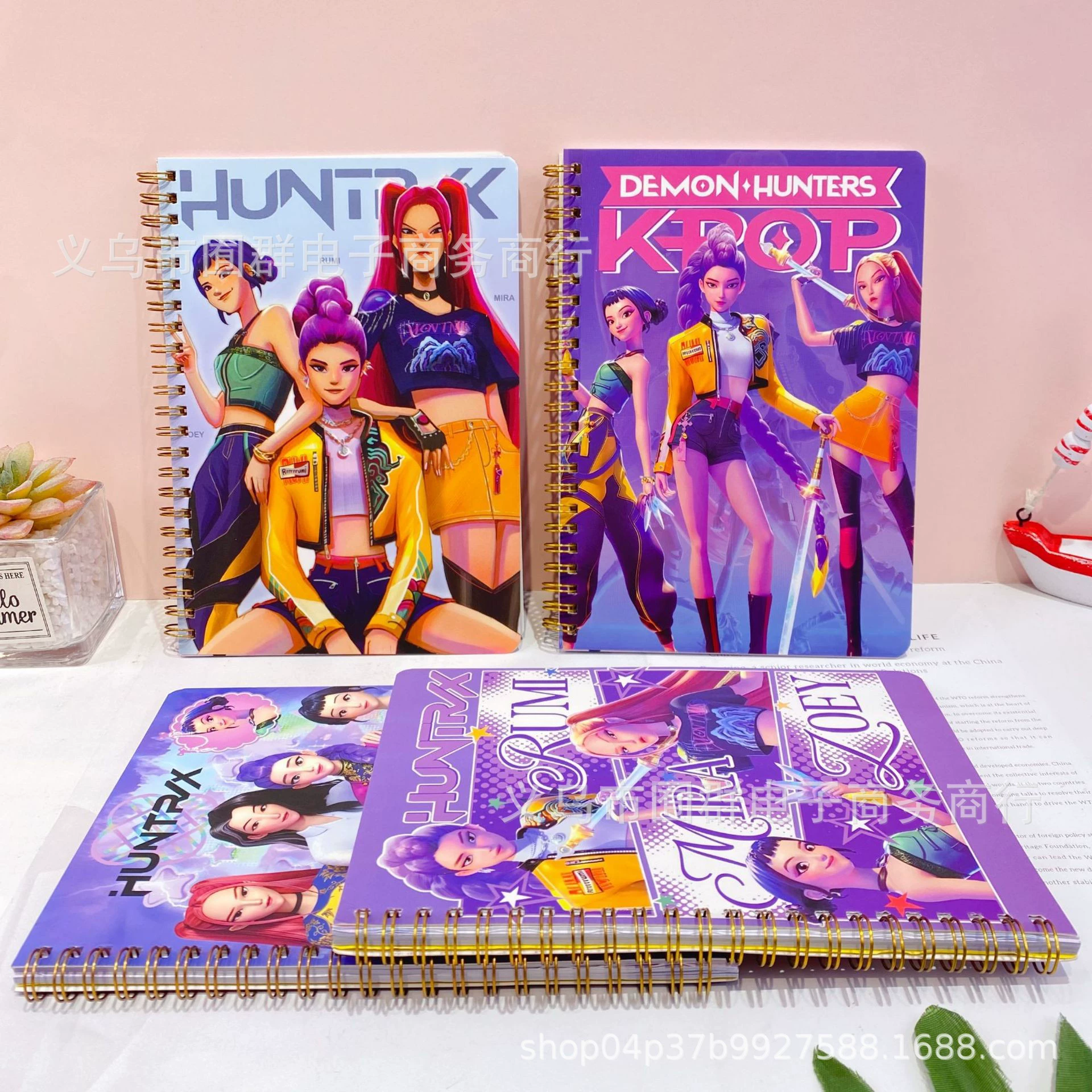 Foreign trade K-POP Witch Hunter Group A5 coil notebook creative peripheral primary school student classroom notepad color page notebook