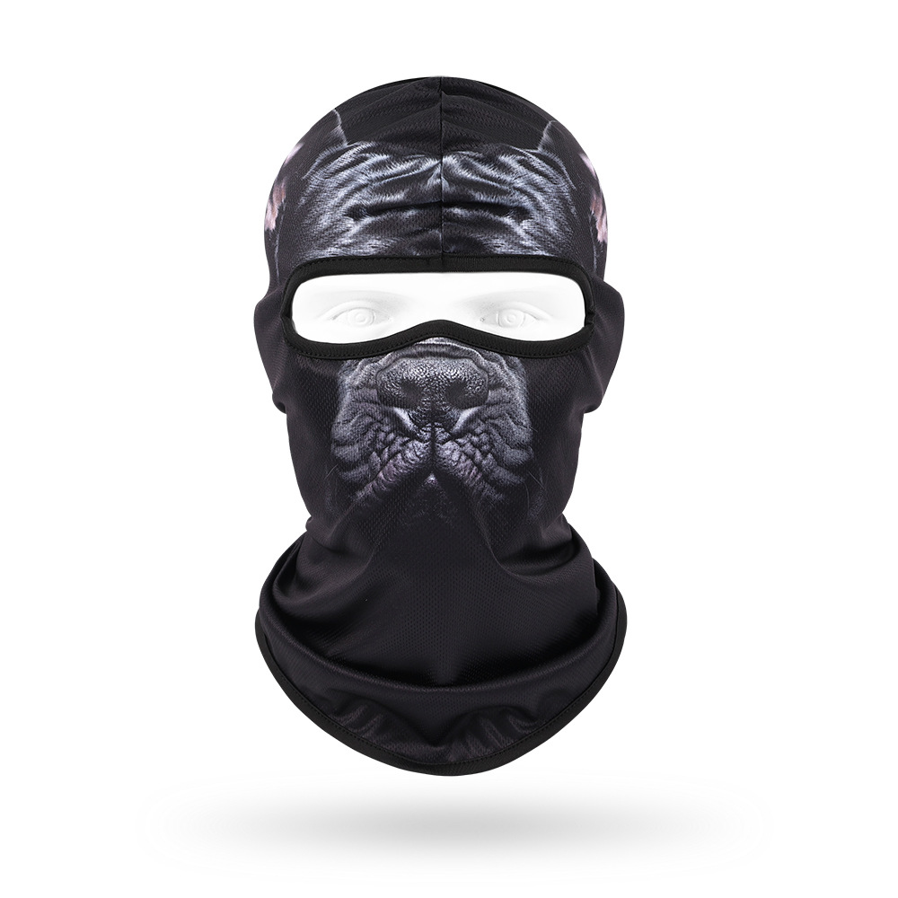 Sudor absorbente máscara transpirable de secado rápido para hombres y mujeres ciclismo al aire libre bicicleta protección solar sombrero lindo mascota sombrero animal bufanda