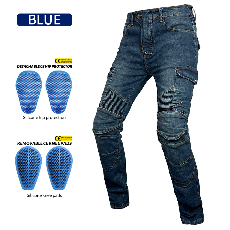 Pantalones de Motociclismo VOLERO, Pantalones de Carreras, Anti-caídas, Pantalones de Motociclista, Pantalones de Caballero, Equipo de Protección de Silicona image 6