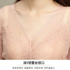 Deep V-neck Sexy Lace Top for Autumn and Winter, Thin Warm Women's Innerwear, Single Piece Body Shaping Long Underwear