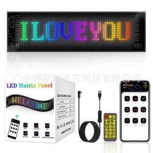 Demon Eye smart programmable LED display, in-car advertising screen, USB flexible screen, dynamic display for trucks