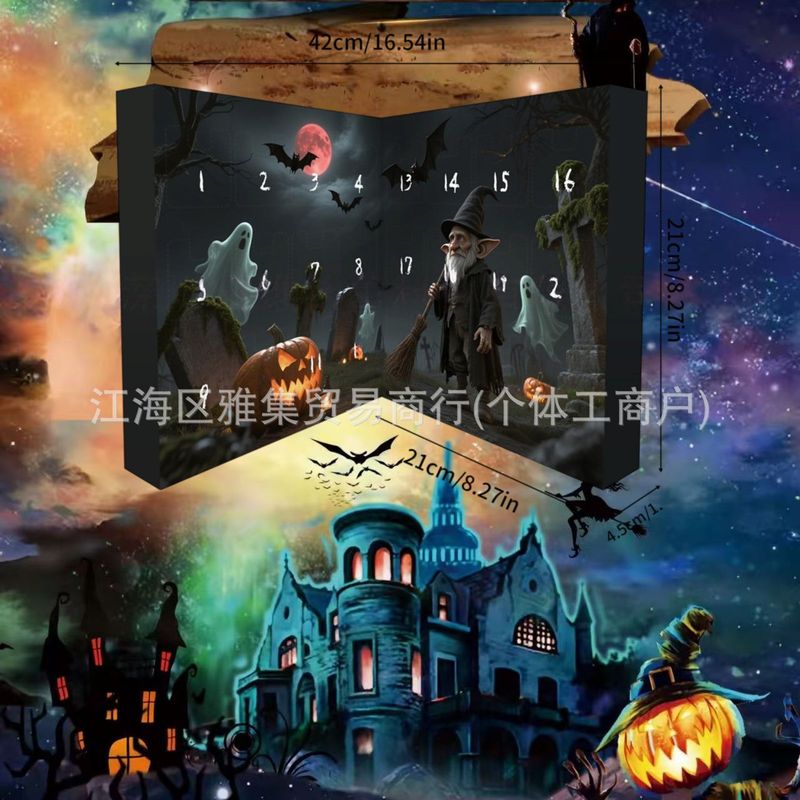 新品Halloween Gnome Countdown Calendar万圣节侏儒倒计时日历|undefined