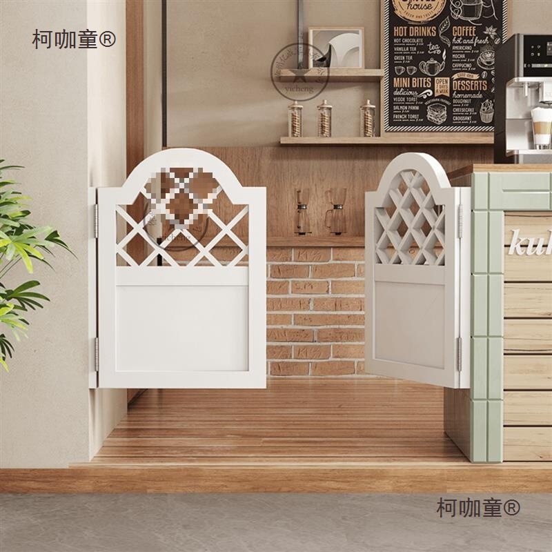 Simple Indoor Half-Door Solid Wood Louver Door Retro Bar Door Small Door Single-Panel Waist Door Corridor Aisle Metabo