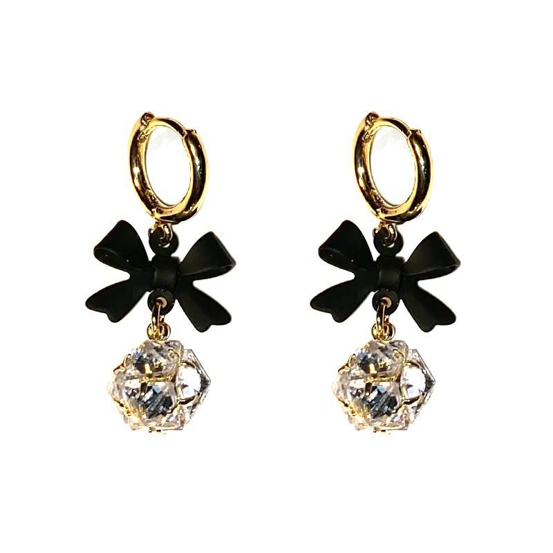 1 Pair Cute Bow Knot Plating Alloy Drop Earrings display picture 2