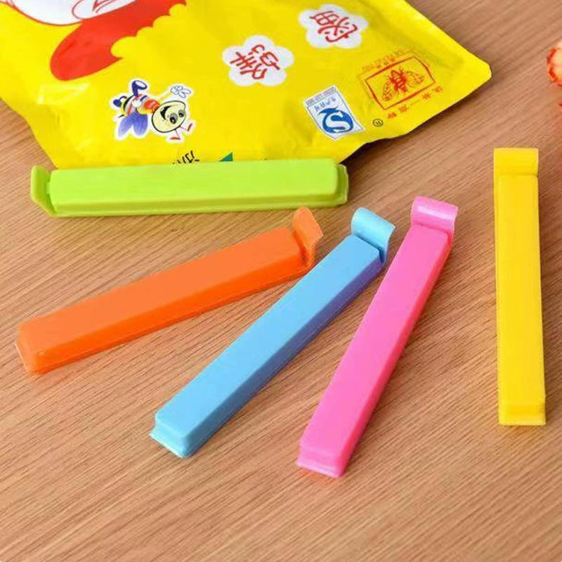 Уплотнительный зажим для пакета для приправ Уплотнительный зажим для кухни Сохранение риса Цвет Чайные закуски Влагостойкий пищевой пакет Уплотнительный зажим