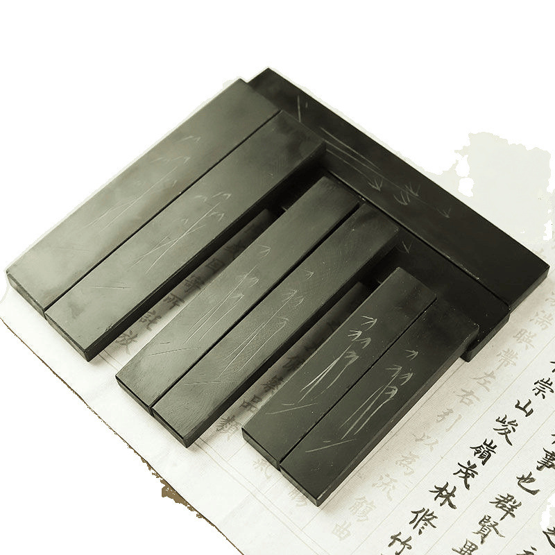 斑点のある紙天然石大理石定規石定規彫刻定規書道硯石ブック定規学生用|undefined