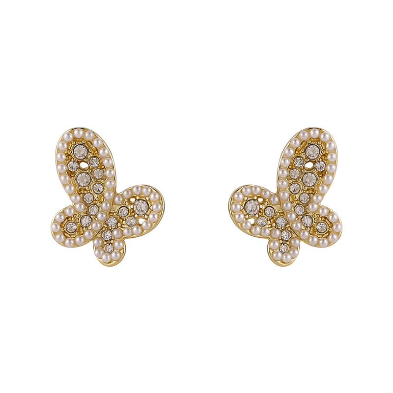 Boucles D&#39;oreilles Papillon En Perles De Mode En Gros display picture 2