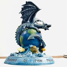 金属铅锡合金pewter白镴恐龙工艺品跨境电商博物馆展馆大尺寸摆件