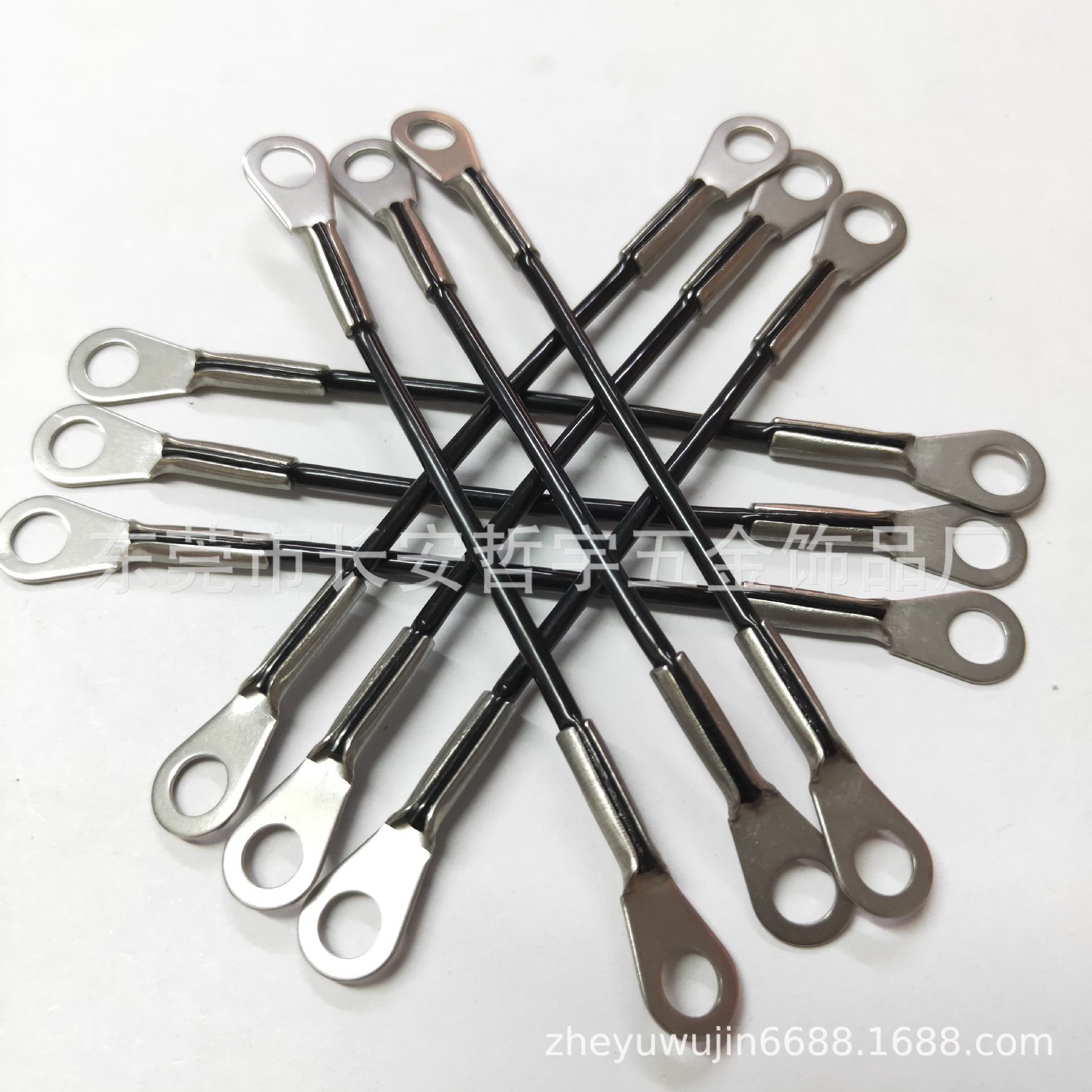 Supply stainless steel terminals 304 glue-bearing wire rope