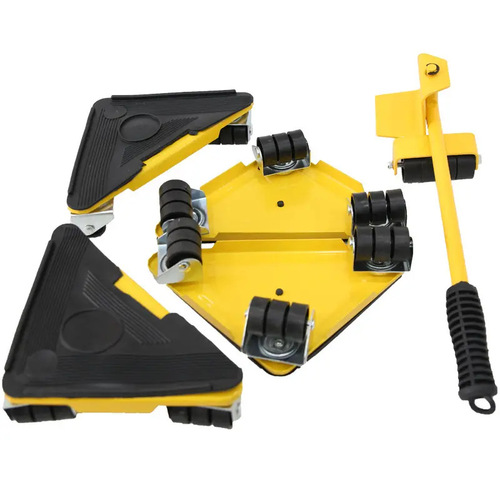 5-piece set of moving artifacts made of triangular iron, coffee table furniture, universal wheel moving tool for moving heavy objects