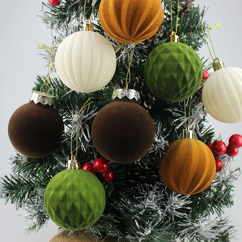 Navidad, accesorios de Navidad, decoraciones navideñas, flocado, colgantes de Navidad, colgantes de decoración del árbol de Navidad