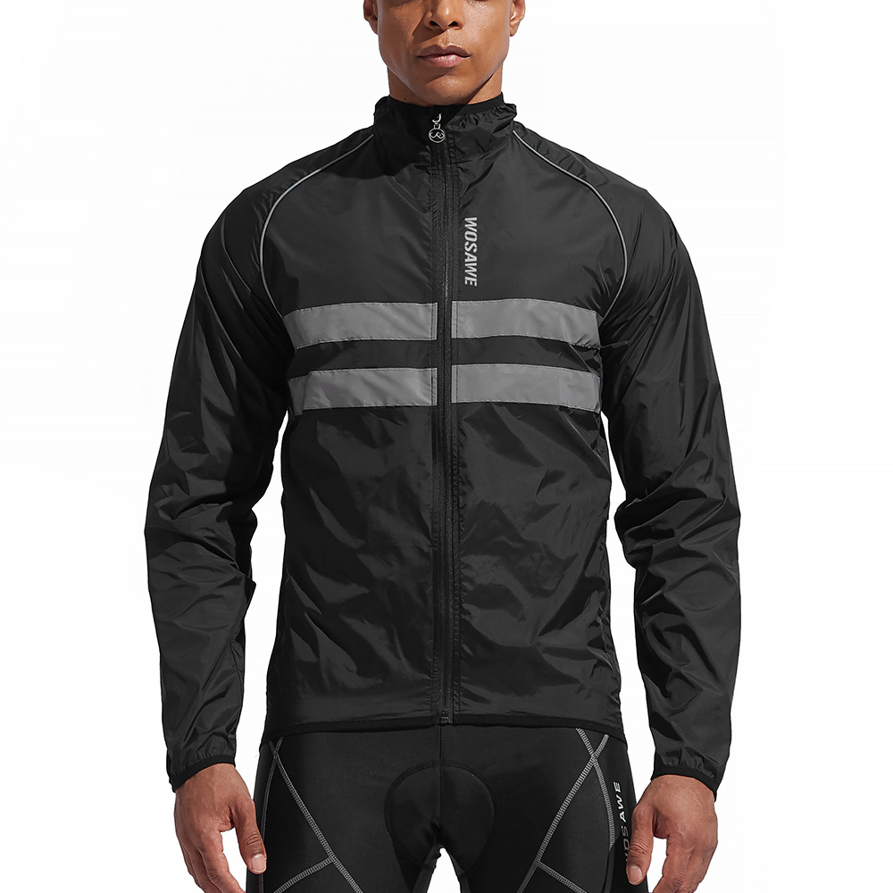 Wosawe off-road motocicleta chaqueta de montar bicicleta de manga larga reflectante transpirable piel cazadora impermeable
