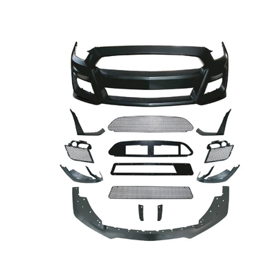 Suitable for 15-17 Ford Mustang Gt500 Front and Rear Bumper and Hood Modification Kit (Big Surrounded) - gt500-front-surround