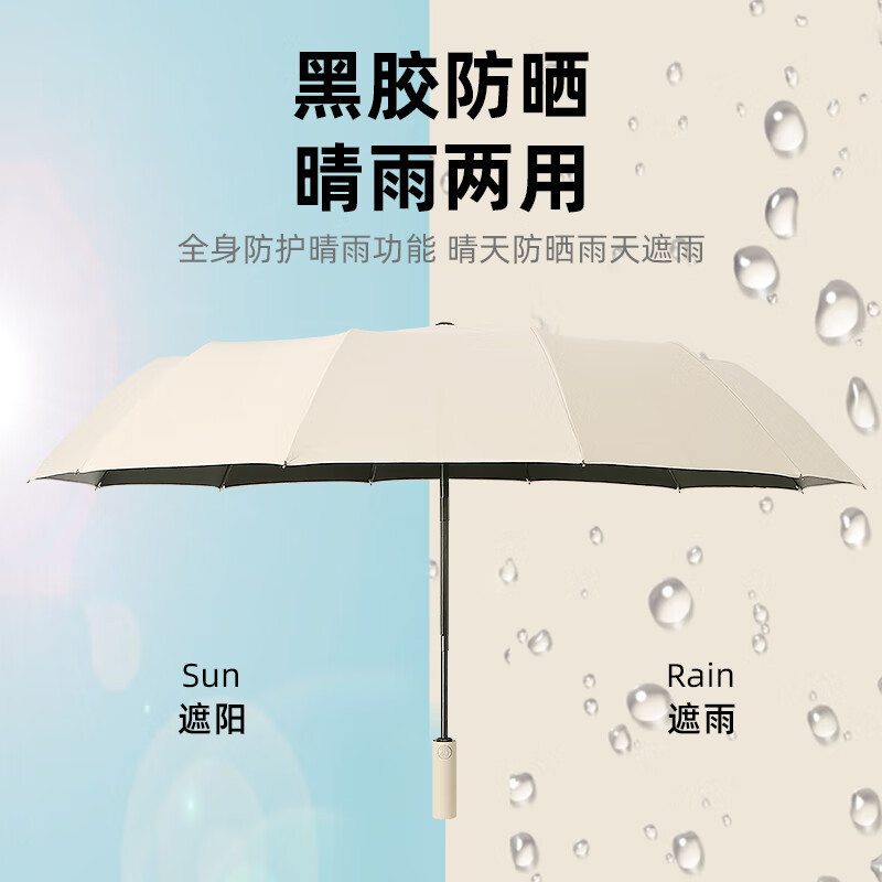 晴雨兼用傘 自動傘 強化耐風 大型 日よけ 紫外線対策 折りたたみ式 二重骨 晴雨兼用傘|undefined