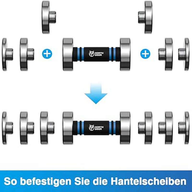 Gym Commercial Household Solid Stainless Steel Electroplated Dumbbells Household Plus Dumbbell Pieces Men's Arm Training Dumbbells