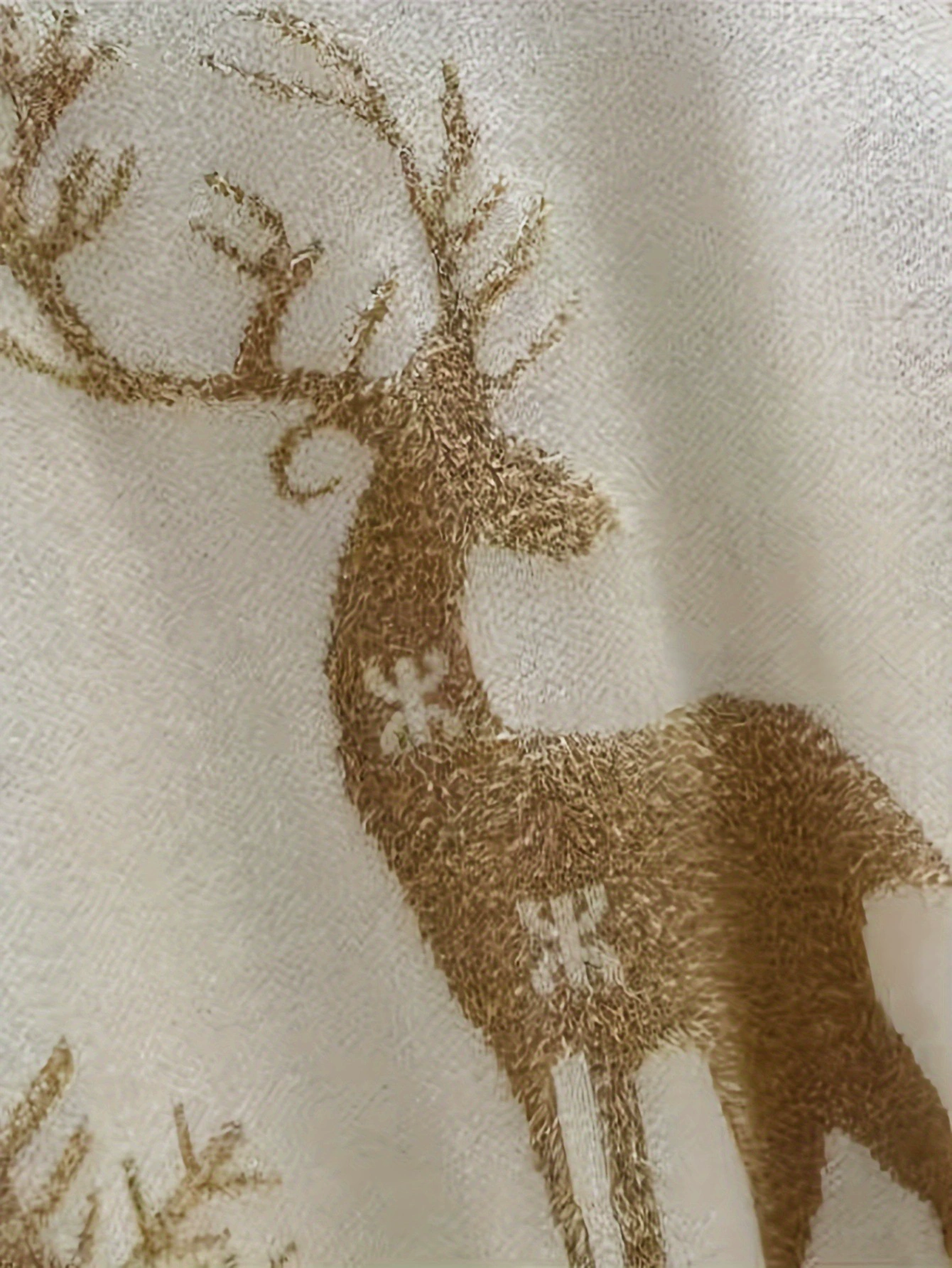 Jacquard Pattern Elk Sweater Elegant Women's Cart Cross-border