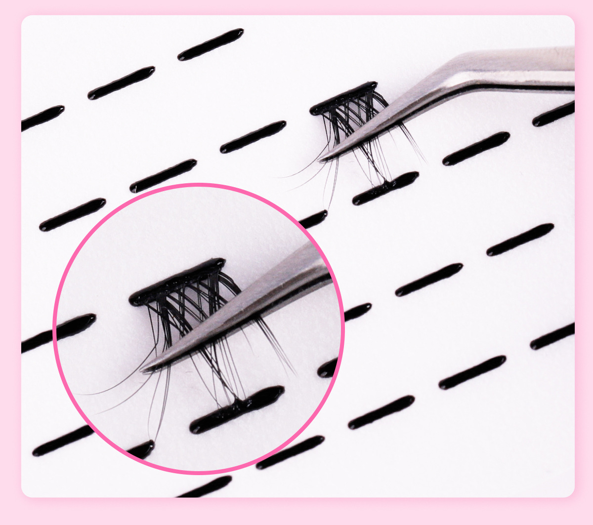 Segmented false eyelash replacement glue, natural, glue-free eyelash, waterproof, sweat-proof, self-adhesive, reusable eyelash black glue Application Scenario