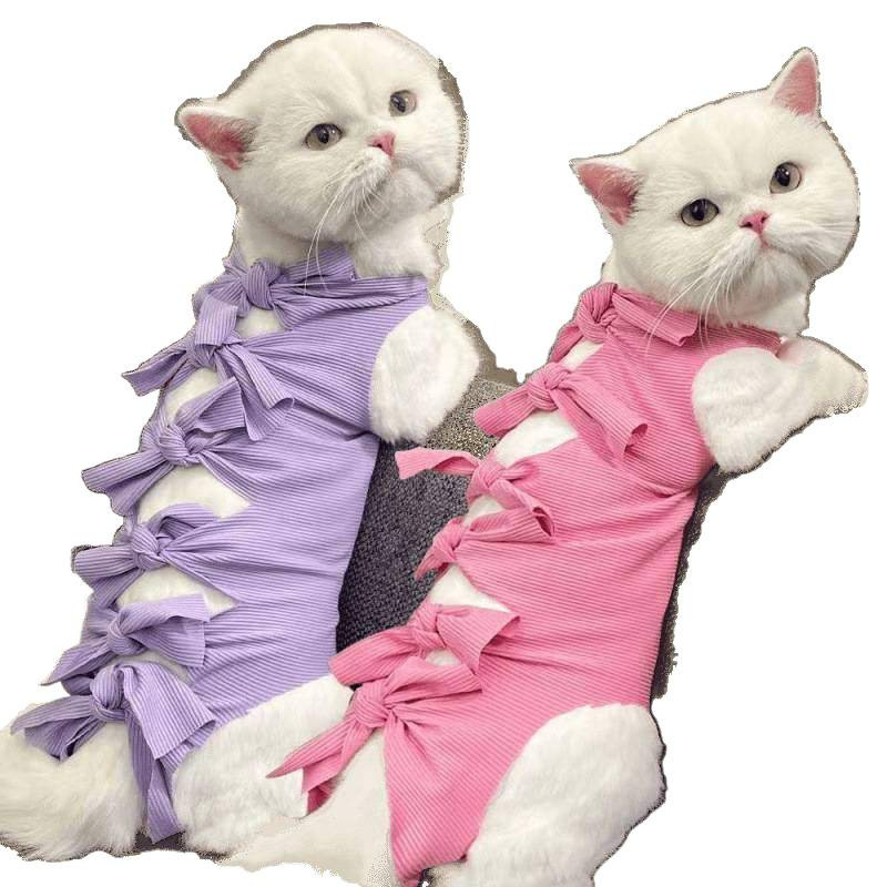 猫咪手术服宠物绝育服母猫断奶服防舔毛衣服宠物术后一次性用品|undefined