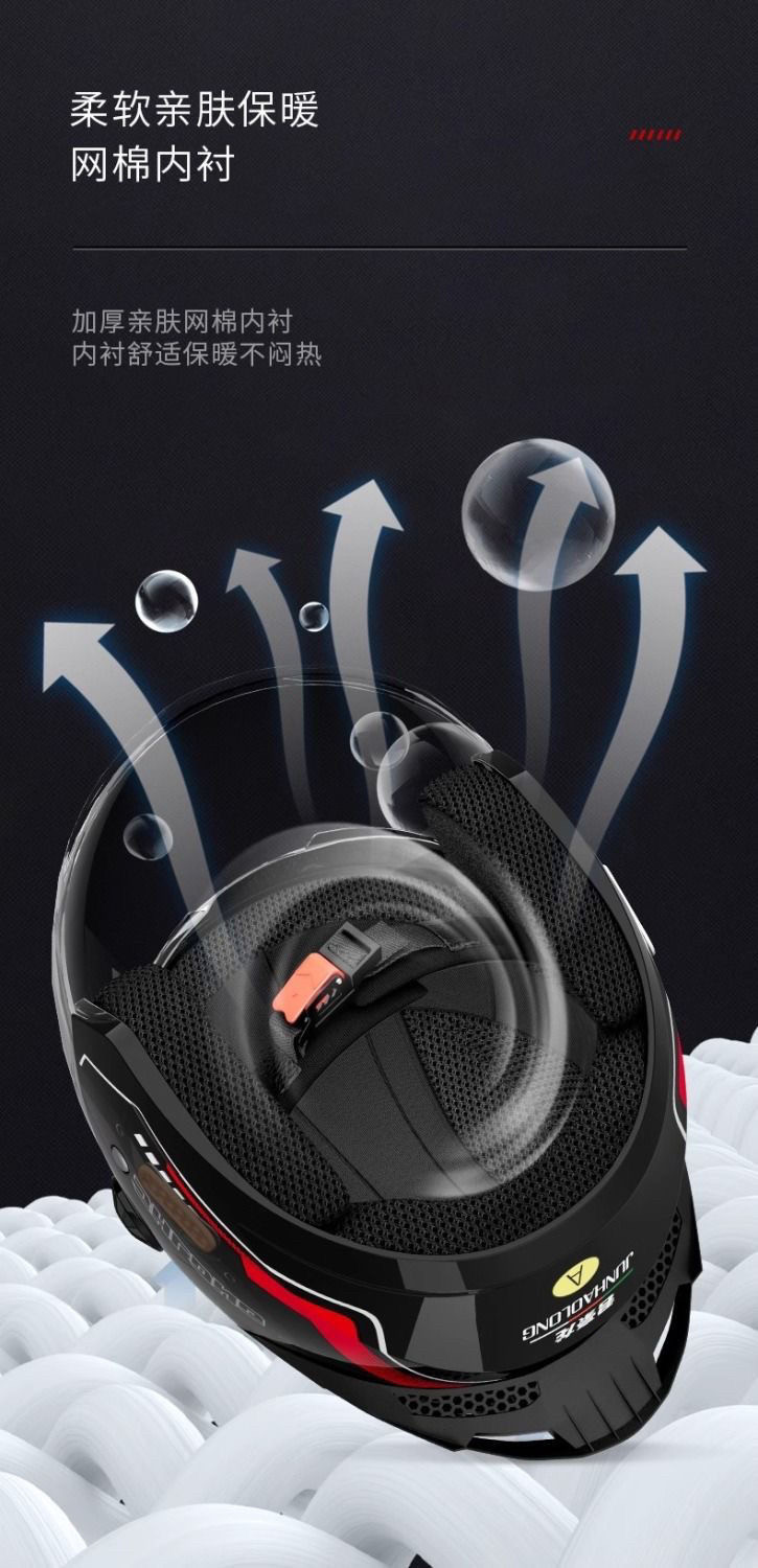 3C Certified Motorcycle, Motorbike, and Electric Vehicle Helmets, Unisex, Suitable for All Seasons, Windproof and Sun Protection Safety Helmets, Full-Face Helmets