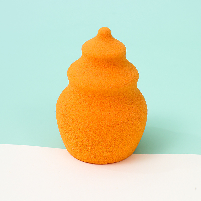 Personalizado maquillaje de forma especial polvo de huevo floating cojín suave no fácil de comer polvo de maquillaje de látex esponja huevo herramienta de maquillaje
