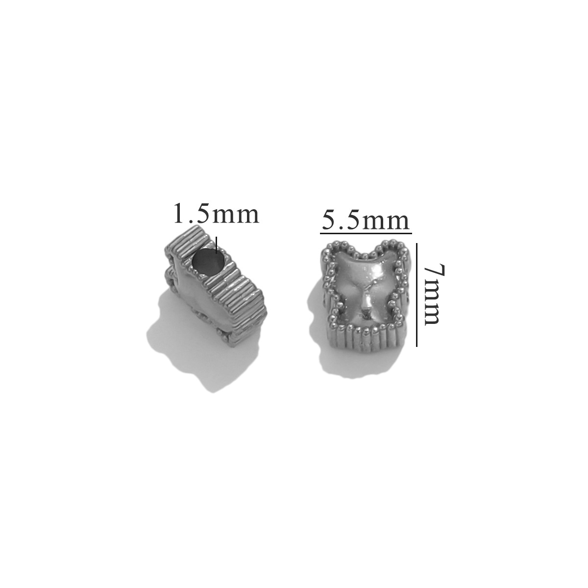 Oso puntiagudo - color acero