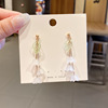 Earrings, small design fashionable silver needle, wholesale, simple and elegant design, trend of season