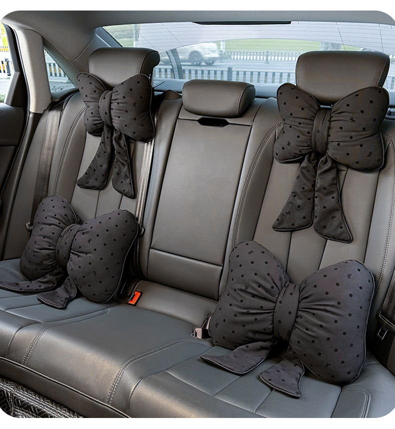 Car Headrest and Waist Support, Cute Seat Waist Cushion, Creative Car Cushion, Girls Car Decoration Supplies Wholesale