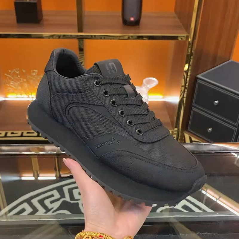 2025 zapatos casuales deportivos de color sólido para hombres con suela suave y alta comodidad y transpirabilidad