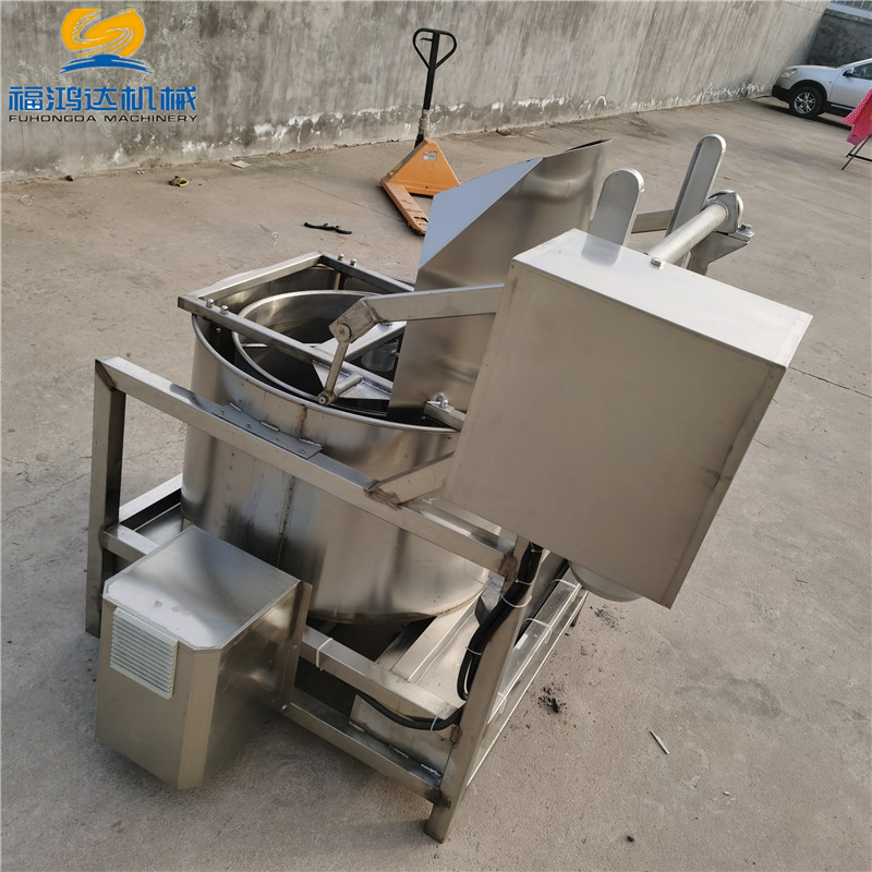 南通水洗鱼类上出料脱水机 单桶甩油炸食品脱油机 小型甩油机