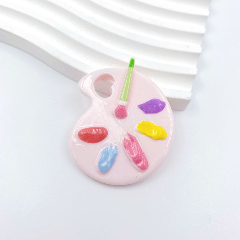 漫画カラー樹脂クリーム接着剤絵画パレットペンダントペンダント diy 携帯電話チェーンバッグキーホルダーペンダント素材|undefined