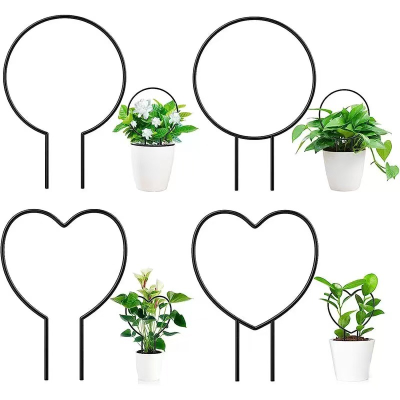 Suministro exclusivo transfronterizo para Amazon: soportes de jardinería, estructuras para plantas trepadoras, enrejados para plantas trepadoras, soportes redondos en forma de corazón para flores. image 5